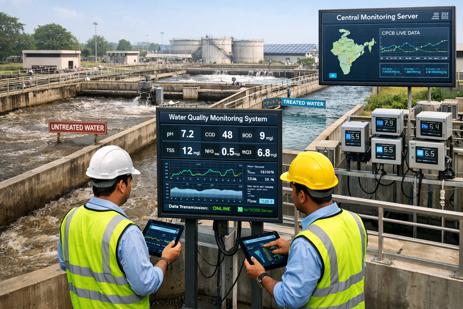 STP and ETP Water Quality Monitoring Systems in Noida